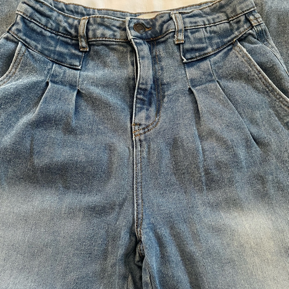BALLOON Women's Blue Jeans with Pink Stripe